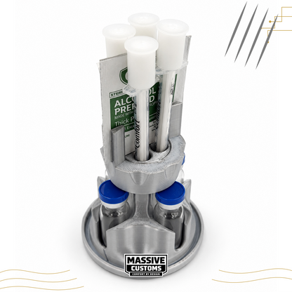 Jurassic Park Barbasol CryoCan 3mL Vial, Syringe & Alcohol Wipe Kit Storage Case