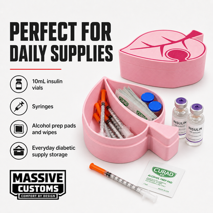 Animal Crossing-Inspired Insulin Vial & Syringe Storage Case by Massive Customs