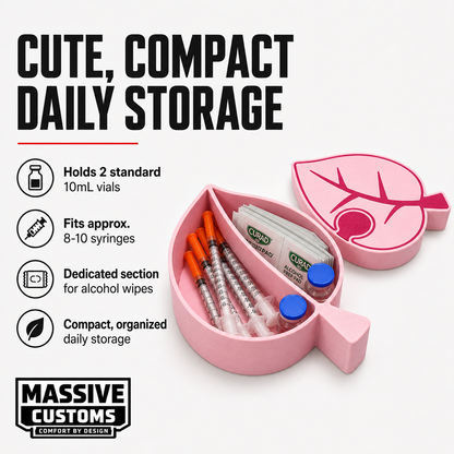 Animal Crossing-Inspired Insulin Vial & Syringe Storage Case by Massive Customs