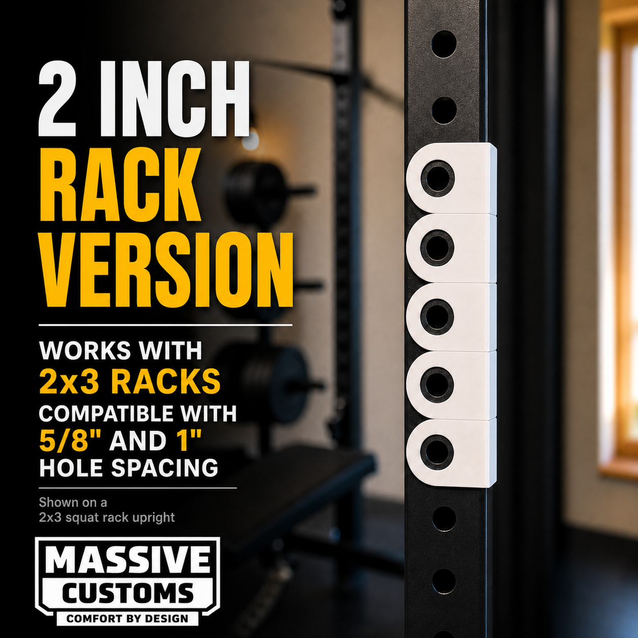The Original Massive Customs Magnetic Rack Position Markers for 2-Inch Uprights