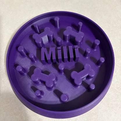 The Original Massive Customs Personalized Slow Feeder Dog & Cat Bowl
