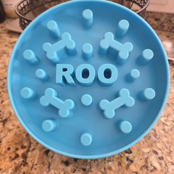 The Original Massive Customs Personalized Slow Feeder Dog & Cat Bowl