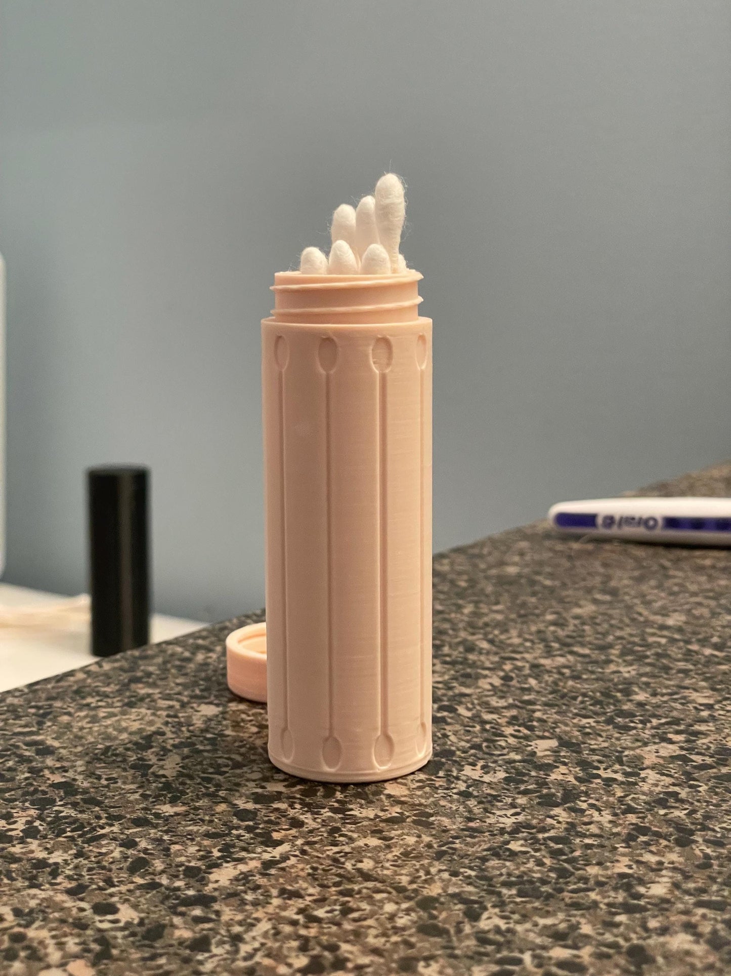 The Original Massive Customs Q-Tip Travel Holder - Portable Cotton Swab Storage Case
