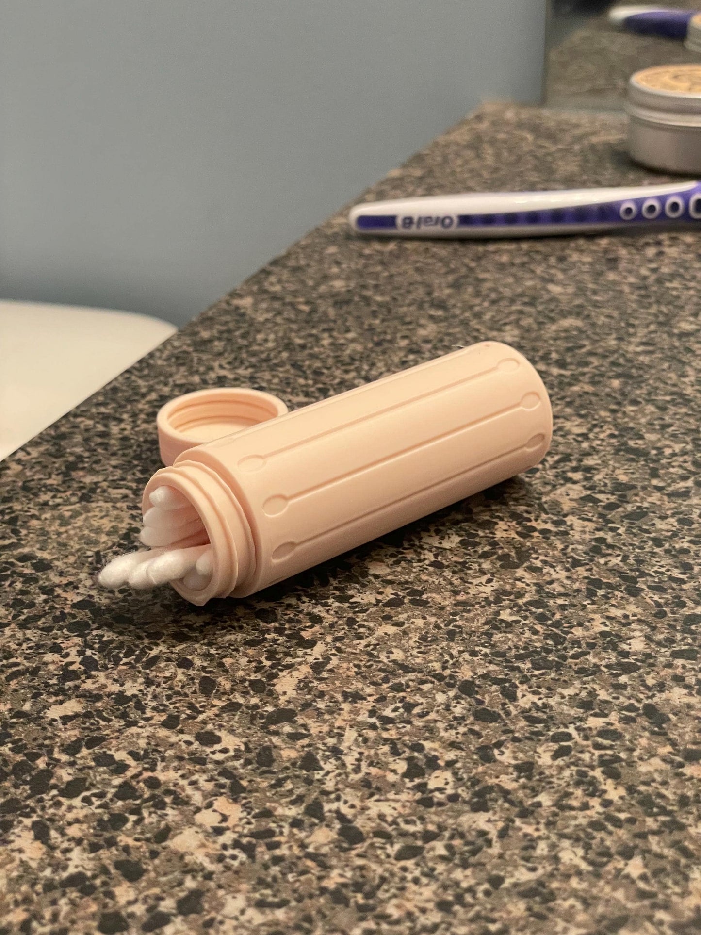 The Original Massive Customs Q-Tip Travel Holder - Portable Cotton Swab Storage Case