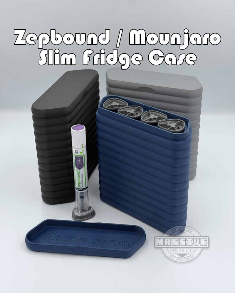 Premium Slim Fridge Storage Case for Zepbound® & Mounjaro® Injection Pens (4-Pen, Version 2.0)