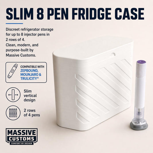 MC Stack - Slim 8 Pen Fridge Case for Zepbound and Mounjaro injection pens