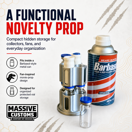 Jurassic Park Barbasol CryoCan 10mL Vial Storage Case