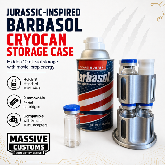 Jurassic Park Barbasol CryoCan 10mL Vial Storage Case